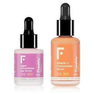 Freshly Cosmetics Freshly Serum vitamina C (pacote de soro facial vitamina C e contorno de olhos hyper concentrate vitamina C) Freshly Cosmetics Freshly Serum vitamina C (pacote de soro facial vitamina C e contorno de olhos hyper concentrate vitamina C)