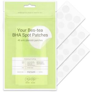Meisani Bes-Tea BHA Spot Patches Patches Hidrocolóides para granitos com ação Detox e calmante, ultrafinos e transparentes, cosméticos vegan coreana, 45 unidades, 2 tamanhos Meisani Bes-Tea BHA Spot Patches Patches Hidrocolóides para granitos com ação Detox e calmante, ultrafinos e transparentes, cosméticos vegan coreana, 45 unidades, 2 tamanhos