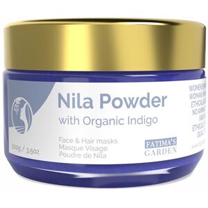 Fatima's Garden Pó puro de nylon índigo 100 g pó natural marroquino para cuidados faciais e empilhar esfoliação e hidratante Fatima's Garden Pó puro de nylon índigo 100 g pó natural marroquino para cuidados faciais e empilhar esfoliação e hidratante