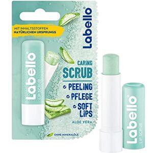 Labello Lip Scrub Cuidados com os lábios inovadores de aloé vera com partículas esfoliantes de origem natural, peeling suave dos lábios com vitamina E (5,5 ml) Labello Lip Scrub Cuidados com os lábios inovadores de aloé vera com partículas esfoliantes de origem natural, peeling suave dos lábios com vitamina E (5,5 ml)