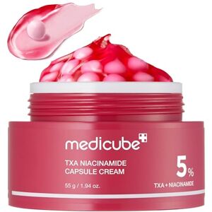 medicube TXA + Niacinamida Capsule Cream 1,94 oz – Creme hidratante duplo para luminosidade, tom irregular, textura e hidratação com ácido tranexâmico puro e niacinamida medicube TXA + Niacinamida Capsule Cream 1,94 oz – Creme hidratante duplo para luminosidade, tom irregular, textura e hidratação com ácido tranexâmico puro e niacinamida