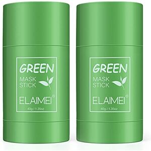 sefudun 2 Pack Green Mask Stick, poderosa máscara de argila purificadora de chá verde, limpeza profunda, controlo de óleo, remoção de espinhas para todos os tipos de pele, mulheres, homens (2 pacotes) sefudun 2 Pack Green Mask Stick, poderosa máscara de argila purificadora de chá verde, limpeza profunda, controlo de óleo, remoção de espinhas para todos os tipos de pele, mulheres, homens (2 pacotes)