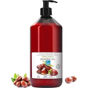 bleu & marine Bretania Óleo de Jojoba, BIO, Puro e Natural: Sérum Facial, Hidratante para Cabelo e Barba, Desmaquilhante, Limpador Facial, Sérum para Pestanas, Óleo para Cutículas e Unhas, Cuidado para Pele Atópica 1000 bleu & marine Bretania Óleo de Jojoba, BIO, Puro e Natural: Sérum Facial, Hidratante para Cabelo e Barba, Desmaquilhante, Limpador Facial, Sérum para Pestanas, Óleo para Cutículas e Unhas, Cuidado para Pele Atópica 1000
