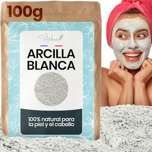 virhea Argila branca caulim 100 g máscara natural para rosto, cabelo e pele, cosmética em pó de limpeza e desidratante, uso facial e corporal versátil virhea Argila branca caulim 100 g máscara natural para rosto, cabelo e pele, cosmética em pó de limpeza e desidratante, uso facial e corporal versátil