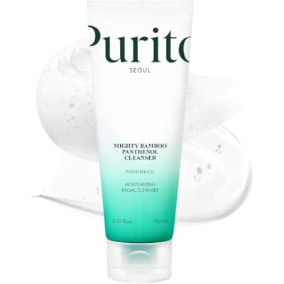PURITO Limpador bambu panthenol pele sensível, 150 ml Mighty Bamboo Limpador facial, limpeza suave e hidratante, desmaquilhagem, vegano, Cruelty-Free PURITO Limpador bambu panthenol pele sensível, 150 ml Mighty Bamboo Limpador facial, limpeza suave e hidratante, desmaquilhagem, vegano, Cruelty-Free