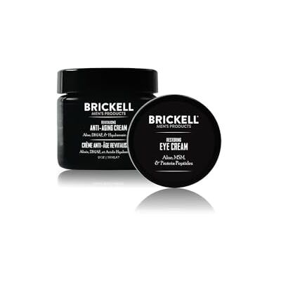 Brickell Men's Products Brickell Men's Ultimate Rutina antienvelhecimento, creme noturno antirrugas e creme para os olhos para reduzir o inchaço, rugas, olheiras e inchaço, orgânico e natural, sem perfume Brickell Men's Products Brickell Men's Ultimate Rutina antienvelhecimento, creme noturno antirrugas e creme para os olhos para reduzir o inchaço, rugas, olheiras e inchaço, orgânico e natural, sem perfume