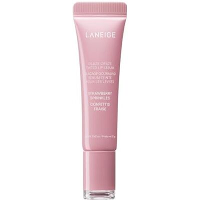 LANEIGE Original Glaze Craze Tinted Lip Serum Sérum de batom com cor 12 gramas by BELLA (Sugar GLAZE, 12 g (embalagem de 4 unidades)) LANEIGE Original Glaze Craze Tinted Lip Serum Sérum de batom com cor 12 gramas by BELLA (Sugar GLAZE, 12 g (embalagem de 4 unidades))