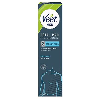 Veet Men Creme Depilatório Masculino para Peito, Costas, Braços e Pernas, Peles Sensíveis, 200ml Veet Men Creme Depilatório Masculino para Peito, Costas, Braços e Pernas, Peles Sensíveis, 200ml