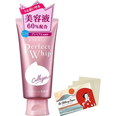 Senka Colagem perfeita com hip em lavagem facial 120 g conjunto de papel de lotting Senka Colagem perfeita com hip em lavagem facial 120 g conjunto de papel de lotting