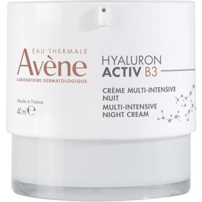 Avene AVèNE Hyaluron Activ B3 Creme noturno multiusos reafirmante 40 ml Reduz a aparência das rugas com ácido hialurónico puro ingredientes naturais 97%, vegana pele envelhecida Avene AVèNE Hyaluron Activ B3 Creme noturno multiusos reafirmante 40 ml Reduz a aparência das rugas com ácido hialurónico puro ingredientes naturais 97%, vegana pele envelhecida