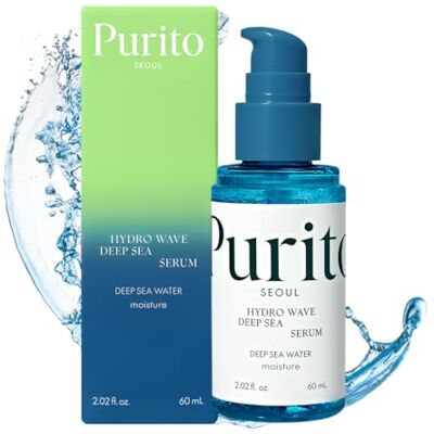 PURITO Deep Sea Serum, Leve, Hidratante, para Todos os Tipos de Pele, Ampola, Sérum Facial para o rosto, Vegano e Cruelty-Free, Cuidados com a Pele Coreano, 60ml 2.02fl.oz 66% Agua de Mar Profunda, Complejo Marino, Hidratación con Tremella, Efecto Relle PURITO Deep Sea Serum, Leve, Hidratante, para Todos os Tipos de Pele, Ampola, Sérum Facial para o rosto, Vegano e Cruelty-Free, Cuidados com a Pele Coreano, 60ml 2.02fl.oz 66% Agua de Mar Profunda, Complejo Marino, Hidratación con Tremella, Efecto Relle