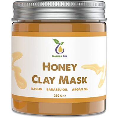 Natura Pur Máscara facial de mel 250 g máscara anti-borbulhas, pontos negros e acne cuidado antienvelhecimento para peles secas e impuras máscara de limpeza para rosto e corpo Natura Pur Máscara facial de mel 250 g máscara anti-borbulhas, pontos negros e acne cuidado antienvelhecimento para peles secas e impuras máscara de limpeza para rosto e corpo
