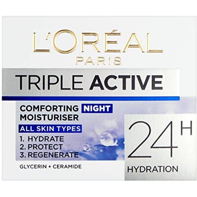 L'Oreal Paris L'oreal noite tripla ativa, creme hidratante noturno, 50 ml L'Oreal Paris L'oreal noite tripla ativa, creme hidratante noturno, 50 ml