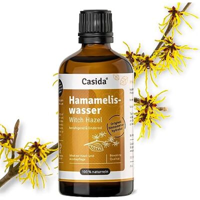 Casida ® Água de Hamamelis Witch Hazel Water água facial tónico e natural aclara e calmante para peles mistas qualidade de farmácias 100 ml Casida ® Água de Hamamelis Witch Hazel Water água facial tónico e natural aclara e calmante para peles mistas qualidade de farmácias 100 ml