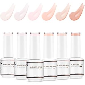 Nicedeco 4 em 1 Conjunto de base de gel de goma para unhas, Verniz de unhas de cor Nude Rose Pink Sheer Gel UV LED Soak Off, Goma elástica Fortalece e melhora a base 6 x 8ml Conjunto vegano 35 Nicedeco 4 em 1 Conjunto de base de gel de goma para unhas, Verniz de unhas de cor Nude Rose Pink Sheer Gel UV LED Soak Off, Goma elástica Fortalece e melhora a base 6 x 8ml Conjunto vegano 35