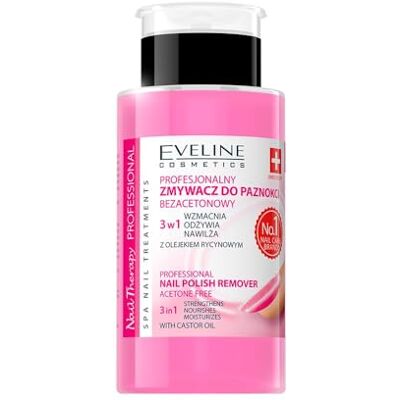 EVELINE COSMETICS Nail Therapy Professional Nail Polish Remover Zmywacz do paznokci bezacetonowy 3w1 190 ml EVELINE COSMETICS Nail Therapy Professional Nail Polish Remover Zmywacz do paznokci bezacetonowy 3w1 190 ml