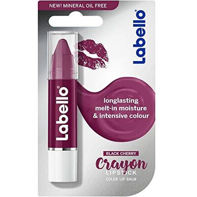 Beiersdorf Labello Crayon bálsamo Labbra Colorato Blackcherry 22,2 g Beiersdorf Labello Crayon bálsamo Labbra Colorato Blackcherry 22,2 g
