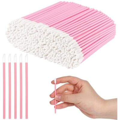 Hshenjhu 400 peças descartáveis para lábios, pincéis descartáveis para lábios Pincéis labiais multifuncionais, aplicador de Labioss portátil, para remoção de pestanas, maquilhagem, limpeza Hshenjhu 400 peças descartáveis para lábios, pincéis descartáveis para lábios Pincéis labiais multifuncionais, aplicador de Labioss portátil, para remoção de pestanas, maquilhagem, limpeza