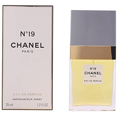 Chanel Nº 19 Água de perfume vaporizador cromado 35 ml Chanel Nº 19 Água de perfume vaporizador cromado 35 ml