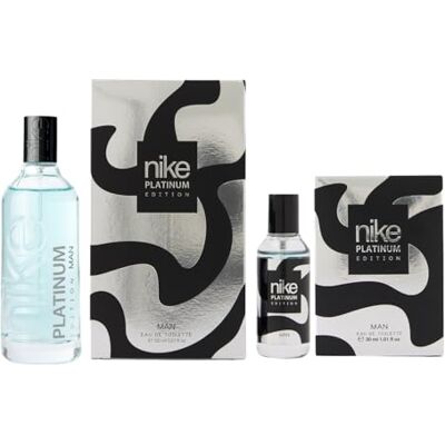Nike Platinum Edition Man promoção 150 30 ml, colónia para homem, perfume em spray de formato, Eau de Toilette natural e masculina, aroma cítrico aromático, fragrância intensa e de longa duração Nike Platinum Edition Man promoção 150 30 ml, colónia para homem, perfume em spray de formato, Eau de Toilette natural e masculina, aroma cítrico aromático, fragrância intensa e de longa duração