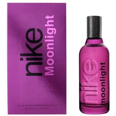 Nike Moonlight Woman 150 ml, Colónia mulher, perfume formato líquido, Eau de Toilette natural e feminina, aroma oriental baunilha, fragrância fresca e de longa duração Nike Moonlight Woman 150 ml, Colónia mulher, perfume formato líquido, Eau de Toilette natural e feminina, aroma oriental baunilha, fragrância fresca e de longa duração
