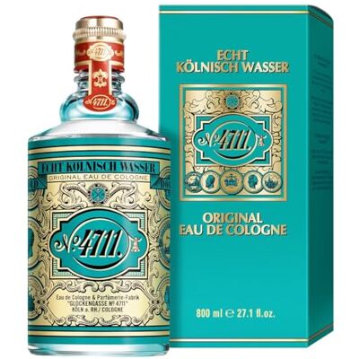 4711 ® Original Eau de Cologne Eau de Cologne perfume clássico num frasco icónico fragrância característica unissexo benéfico para o corpo, a mente e a alma, frasco Molanus de 800 ml 4711 ® Original Eau de Cologne Eau de Cologne perfume clássico num frasco icónico fragrância característica unissexo benéfico para o corpo, a mente e a alma, frasco Molanus de 800 ml