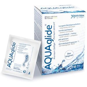 JOYDIVISION Original AQUAglide 50 x 3 ml gel lubrificante natural, lubrificante cristalino e vegano, pH otimizado e compatível com preservativos de látex JOYDIVISION Original AQUAglide 50 x 3 ml gel lubrificante natural, lubrificante cristalino e vegano, pH otimizado e compatível com preservativos de látex