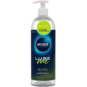 MY.SIZE Lube Me Premium Lubrificante natural 1000 ml Gel lubrificante natural e inodoro, gel de lubrificação à base de água adequado para brinquedos e preservativos de látex lubrificação à base de MY.SIZE Lube Me Premium Lubrificante natural 1000 ml Gel lubrificante natural e inodoro, gel de lubrificação à base de água adequado para brinquedos e preservativos de látex lubrificação à base de