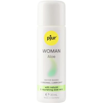 pjur WOMAN Aloe Lubrificante com aloé vera aquoso para a pele sensível da mulher mais prazer e cuidado no sexo (30 ml) pjur WOMAN Aloe Lubrificante com aloé vera aquoso para a pele sensível da mulher mais prazer e cuidado no sexo (30 ml)