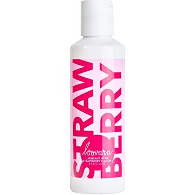Loovara Lubrificante morango 100 ml STRAWBERRY Lubrificante à base de água com sabor de morango, vegano, natural, adequado para brinquedos sexuais seguros com preservativo Loovara Lubrificante morango 100 ml STRAWBERRY Lubrificante à base de água com sabor de morango, vegano, natural, adequado para brinquedos sexuais seguros com preservativo
