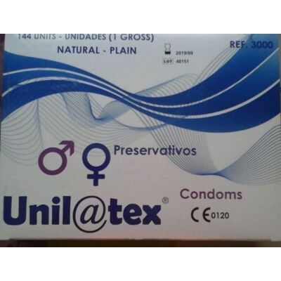 Unilatex PRESERVATIVOS NATURAIS 144 unidades Unilatex PRESERVATIVOS NATURAIS 144 unidades