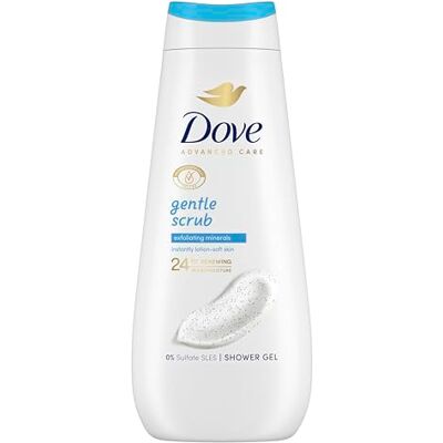 Dove Advanced Care gel de duche esfoliante suave minerais esfoliantes 400 ml Dove Advanced Care gel de duche esfoliante suave minerais esfoliantes 400 ml