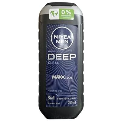 NIVEA Gel de banho para homem profundo limpo (3 unidades, 250 ml) NIVEA Gel de banho para homem profundo limpo (3 unidades, 250 ml)