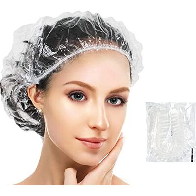 Unbranded - Disposable Shower Cap Pack 100 - Plástico elástico - Touca de banho Unbranded - Disposable Shower Cap Pack 100 - Plástico elástico - Touca de banho