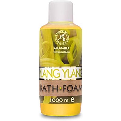 Trust Espuma de banho com óleo essencial Ylang Ylang 1000 ml Bom sonho beleza cuidado do corpo bem-estar relaxamento aromaterapia spa aroma Ylang casas de banho de bolhas Trust Espuma de banho com óleo essencial Ylang Ylang 1000 ml Bom sonho beleza cuidado do corpo bem-estar relaxamento aromaterapia spa aroma Ylang casas de banho de bolhas