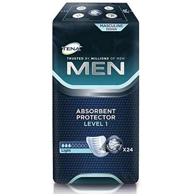 TENA For Men Nível 1 (24-120 unidades) desconto 1 ou 5 pacotes TENA For Men Nível 1 (24-120 unidades) desconto 1 ou 5 pacotes