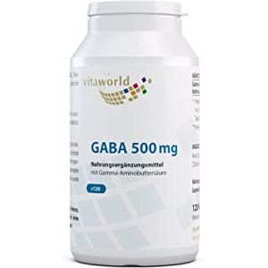 Vita World GABA 500 mg 120 cápsulas farmácia Alemanha ácido gama amma butírico - Vita World GABA 500 mg 120 cápsulas farmácia Alemanha ácido gama amma butírico -