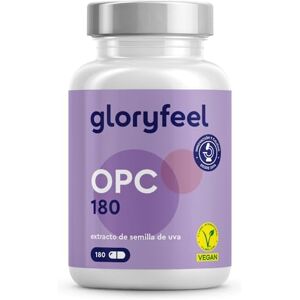 Gloryfeel OPC 1052 mg Vitamina C extrato de semente de uva Reforça o sistema imunitário e a sua energia OPC puro de uvas francesas originais vegano, testado em laboratório e sem aditivos Gloryfeel OPC 1052 mg Vitamina C extrato de semente de uva Reforça o sistema imunitário e a sua energia OPC puro de uvas francesas originais vegano, testado em laboratório e sem aditivos