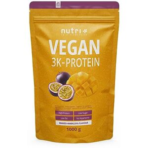 Nutri + Vegan Protein Blend Mango e maracujá kg 82% de proteína 3 K base vegetal sem lactose 000 g soja ervilhas e trigo Nutri + Vegan Protein Blend Mango e maracujá kg 82% de proteína 3 K base vegetal sem lactose 000 g soja ervilhas e trigo