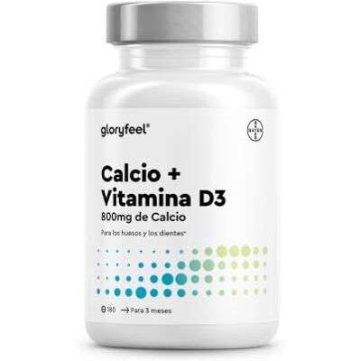 Gloryfeel Cálcio e Vitamina D (1000 UI) 800mg de Carbonato de Cálcio D3 para favorecer a absorção do cálcio* Altamente dosificado 180 Comprimidos para 3 meses Sem aditivos Gloryfeel Cálcio e Vitamina D (1000 UI) 800mg de Carbonato de Cálcio D3 para favorecer a absorção do cálcio* Altamente dosificado 180 Comprimidos para 3 meses Sem aditivos