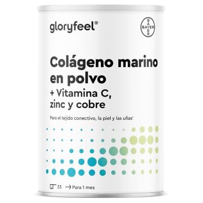 Gloryfeel Colágeno marinho hidrolizado 500 g, peptídeos de colagénio VERISOL® (Tipo I, III) 12,500 mg colagénio hidrolizado puro, com vitamina C, zinco e cobre para pele, cabelos e unhas, sabor neutro Gloryfeel Colágeno marinho hidrolizado 500 g, peptídeos de colagénio VERISOL® (Tipo I, III) 12,500 mg colagénio hidrolizado puro, com vitamina C, zinco e cobre para pele, cabelos e unhas, sabor neutro