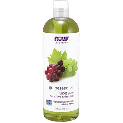NOW Foods, Óleo de uva 16 ml NOW Foods, Óleo de uva 16 ml