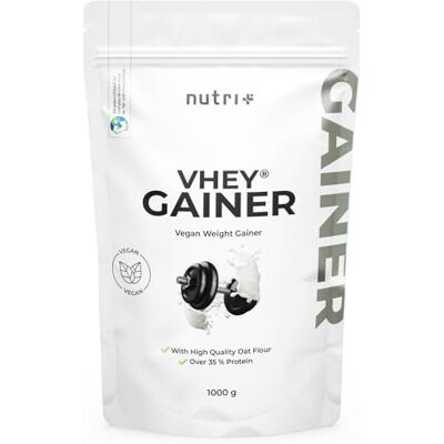 Nutri + Nutri Weight Gainer Vegan kg Neutro Vhey Gainer Mass sem açúcar, creatina e maldextrina sem lactose + alto conteúdo calórico 000 g Nutri + Nutri Weight Gainer Vegan kg Neutro Vhey Gainer Mass sem açúcar, creatina e maldextrina sem lactose + alto conteúdo calórico 000 g