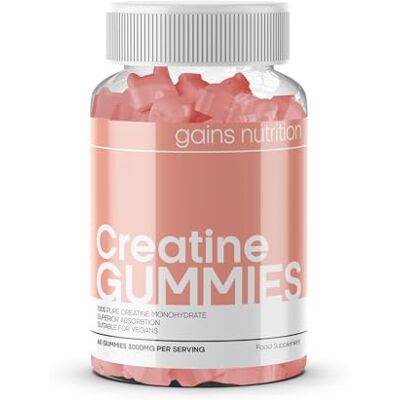 Gains Nutrition - Creatine Gummies - Pêssego - Supplement Gains Nutrition - Creatine Gummies - Pêssego - Supplement