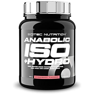 Scitec Nutrition Anabolic Iso+Hydro Proteína de soro e creatina em pó Isolado e hidrolisado Maca e aminoácidos, zinco para manter os níveis normais de testosterona, 920 g, morango Scitec Nutrition Anabolic Iso+Hydro Proteína de soro e creatina em pó Isolado e hidrolisado Maca e aminoácidos, zinco para manter os níveis normais de testosterona, 920 g, morango