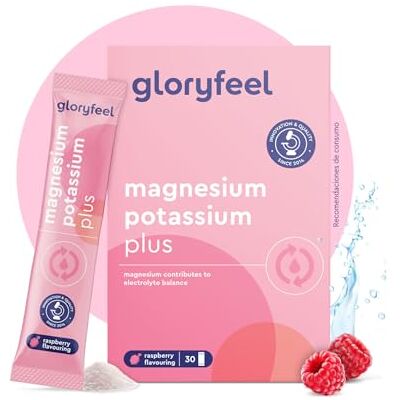 Gloryfeel Magnésio e potássio + vitaminas 30 envelopes sais minerais para o desporto equilíbrio eletrolítico, energia, função muscular, reduz o cansaço* vitamina C, B12, B1, B2 sabor FRAMBOESA Gloryfeel Magnésio e potássio + vitaminas 30 envelopes sais minerais para o desporto equilíbrio eletrolítico, energia, função muscular, reduz o cansaço* vitamina C, B12, B1, B2 sabor FRAMBOESA