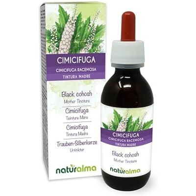 Naturalma Cimífuga (Cimicifuga racemosa ou Actaea racemosa) rizomas Tintura Mãe sem álcool Extrato líquido gotas 120 ml Suplemento alimentar Vegano Naturalma Cimífuga (Cimicifuga racemosa ou Actaea racemosa) rizomas Tintura Mãe sem álcool Extrato líquido gotas 120 ml Suplemento alimentar Vegano