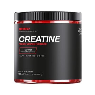 Beverly Nutrition Beverly CREATINE 100% monohidrato de creatina microfibra, 300 g, 100 serviços, sem adicionais, sem contaminantes, sem sabor, não-OGM, vegano, sem glúten Beverly Nutrition Beverly CREATINE 100% monohidrato de creatina microfibra, 300 g, 100 serviços, sem adicionais, sem contaminantes, sem sabor, não-OGM, vegano, sem glúten
