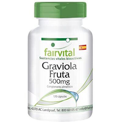 fairvital Cápsulas de fruta de cascalho 500 mg, 120 cápsulas, ALTA DOSIS, VEGANO fairvital Cápsulas de fruta de cascalho 500 mg, 120 cápsulas, ALTA DOSIS, VEGANO