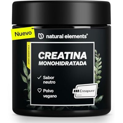 natural elements Creatina monohidrata em pó 500 g, 147 porções de creatina Creapure® Suporte premium para força muscular* Creatine vegana com doseador sem sabor e sem aditivos desnecessários natural elements Creatina monohidrata em pó 500 g, 147 porções de creatina Creapure® Suporte premium para força muscular* Creatine vegana com doseador sem sabor e sem aditivos desnecessários